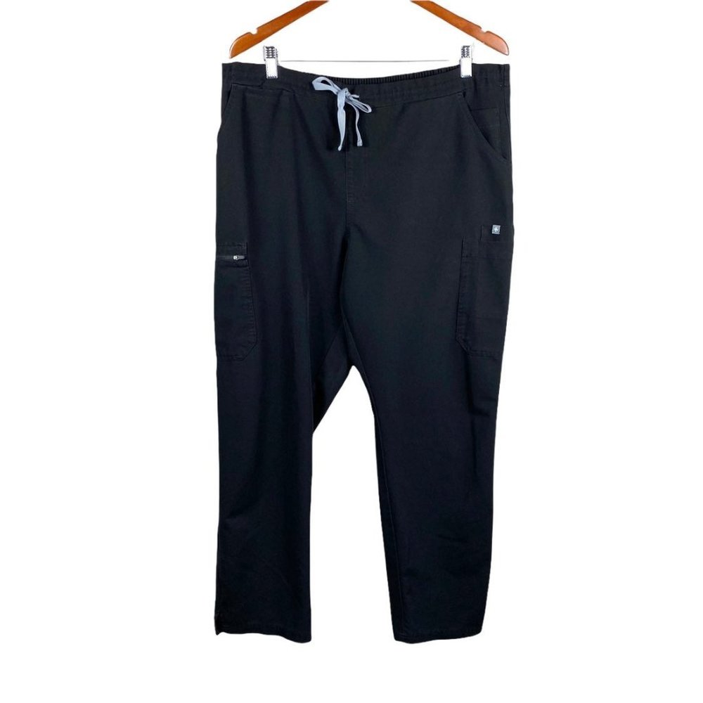 FIGs black Yola Skinny Scrub Pants women's xl